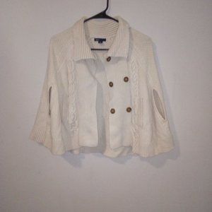 GapKids Vanilla Creme Colored Crocheted Shawl,  XL 12